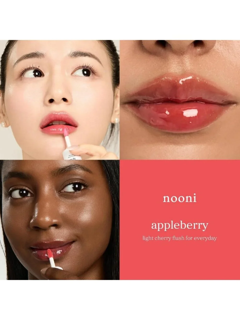 Korean Lip Oil - Appleberry | Long-Lasting, Moisturizing, Plumping, Hydrating